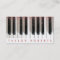 faux rose gold pink dots pianist music