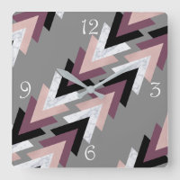 faux rose gold white marble purple black geometric