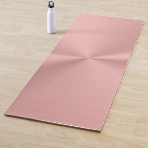 Faux rose gold with shiny effect yoga mat