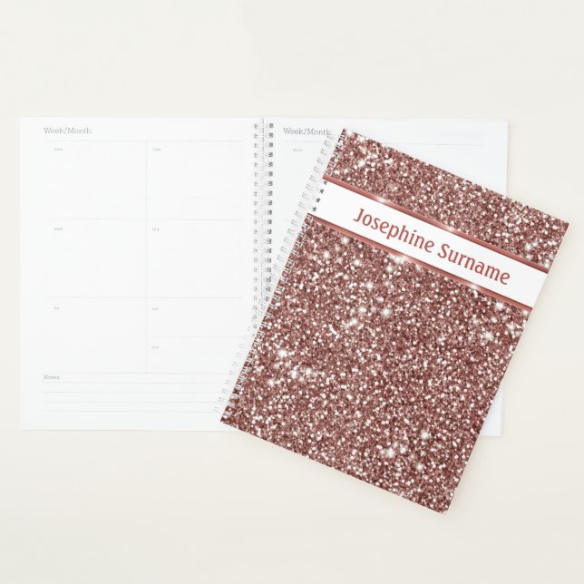 Faux Rose Parties scintillant or Texture Look & Cu (Devant avec enveloppe)