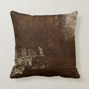 Faux Rustic Cowhide Country - MVB design 1 Throw Pillow