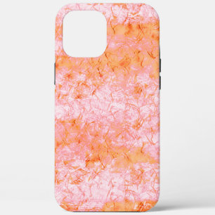 Faux salmon leather, off-white iPhone 12 pro max case