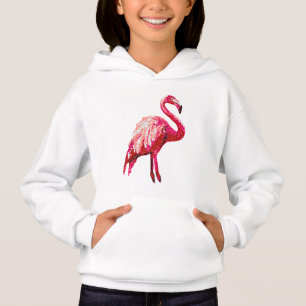 Faux Sequined Pink Flamingo