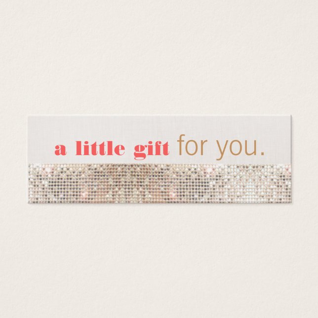 Faux Sequins Hair Salon and Spa Gift Certificate (Front)