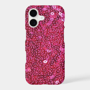 Faux sequins roses iPhone X, XS, XS Max, XR