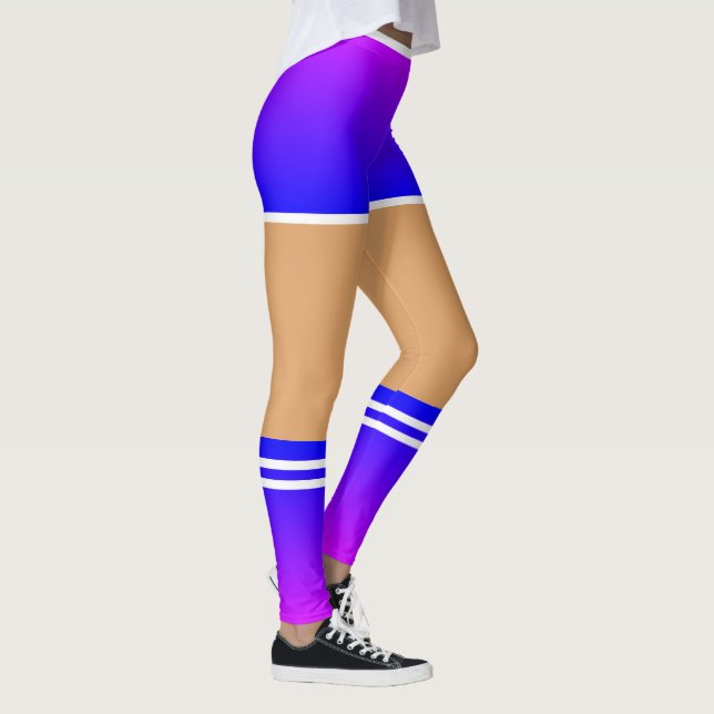 Faux Shorts and Socks Funny Leggings (Right)