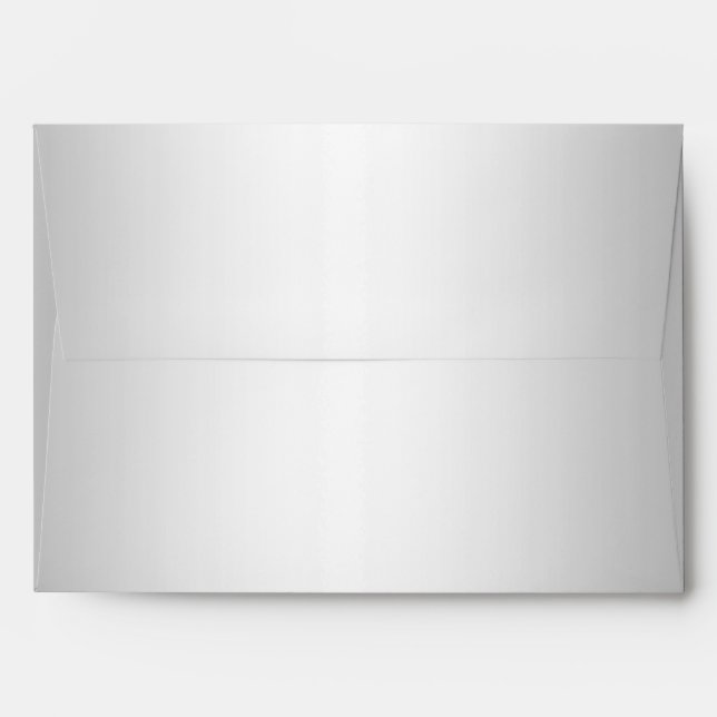 faux Silver Envelope 5 x 7 (Back (Top Flap))