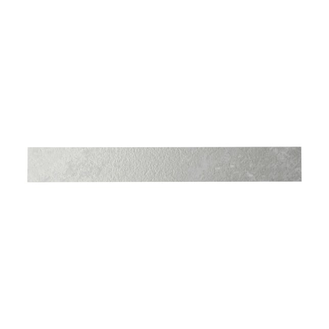 Faux Silver Foil Invitation Belly Band (Flat)