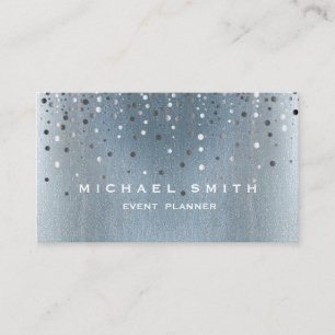 Faux Silver Foil Parties scintillant subtile Carte