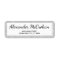 Faux Silver Glitter Foil Return Address