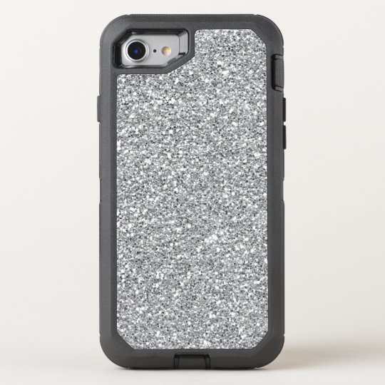 Faux silver glitter iPhone 7 defender OtterBox Defender iPhone 7 Case
