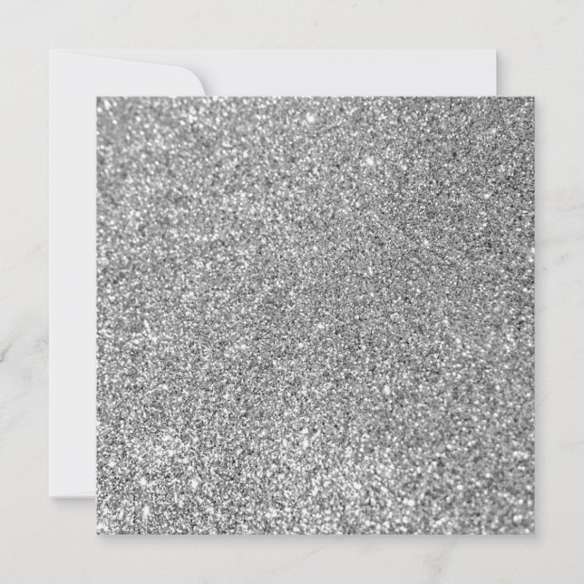 Faux Silver Glitter Photo (Front)