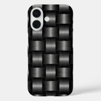 Faux Silver Grey Metal iPhone Case