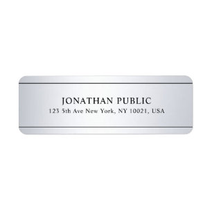 Faux Silver Look Moderne Propre Modèle Personnalis