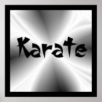 Faux Silver Metallic Karate
