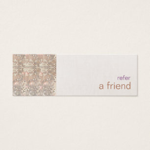 Faux Silver Sequins Customer Salon Referral