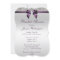 Faux Silver Sequins Purple Bow Bridal Shower