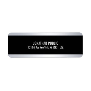 Faux Silver tendance Elégant Modèle noir moderne