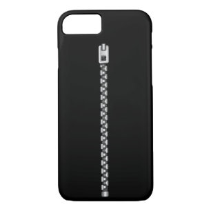 Faux Silver Zipper Case-Mate iPhone Case