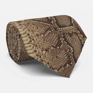 Faux Snakeskin on Tie
