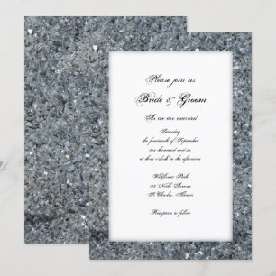 Faux Sparkle Faire-part de mariage