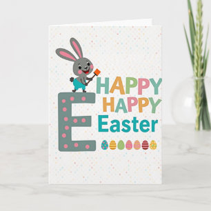 Faux Speckle Easter Fun Card
