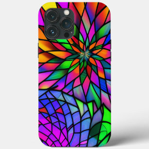 Faux Stained Glass iPhone 13 Pro Max Case