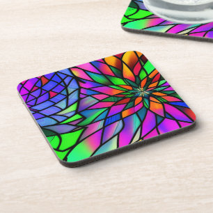 Faux Stained Glass Coaster