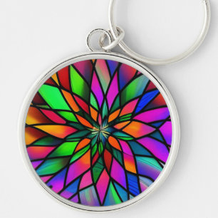 Faux Stained Glass  Keychain