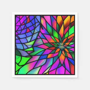 Faux Stained Glass  Napkin