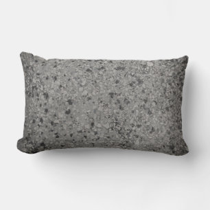 faux stone surface lumbar pillow