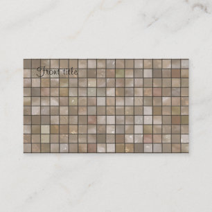 Faux Tan Floor Tile Image Business Card