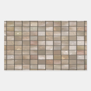 Faux Tan Floor Tile Image Sticker