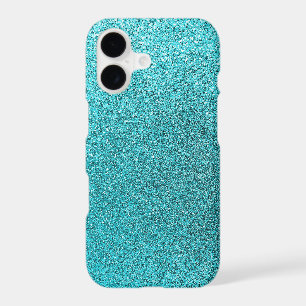 Faux Teal Blue Glitter Background Sparkle Texture