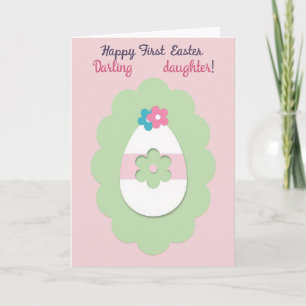 Faux Textile First Easter Card