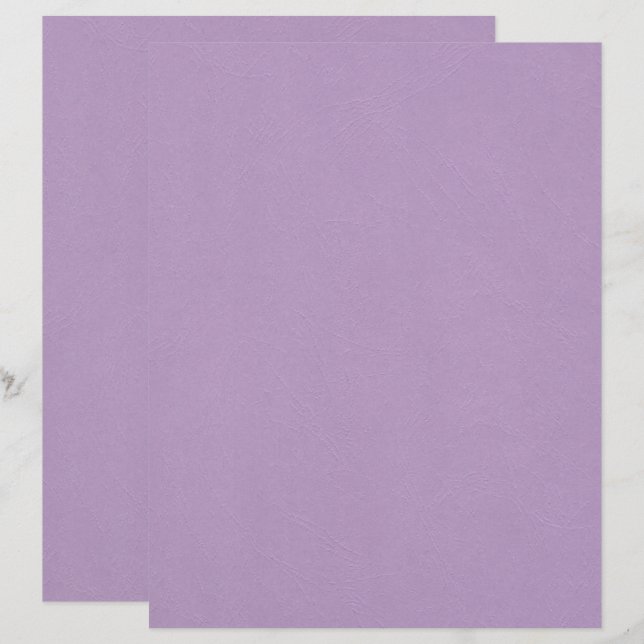 Faux Textured Light Purple Colour Scrapbook Paper (Front/Back)