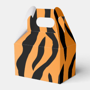 Faux Tiger Print Favor Box