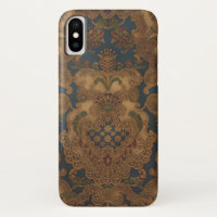 Faux Tooled Leather Gold Scrollwork