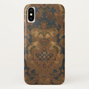 Faux Tooled Leather Gold Scrollwork Case-Mate iPhone Case