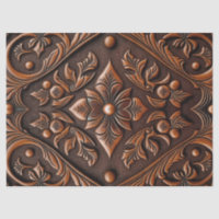 Faux Tooled Leather