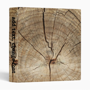 Faux Tree Rings Background Binder