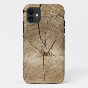 Faux Tree Rings Background iPhone 11 Case