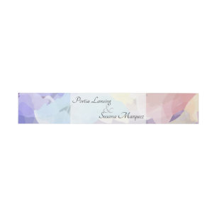 Faux Vellum Effect Wedding Invitation Belly Band