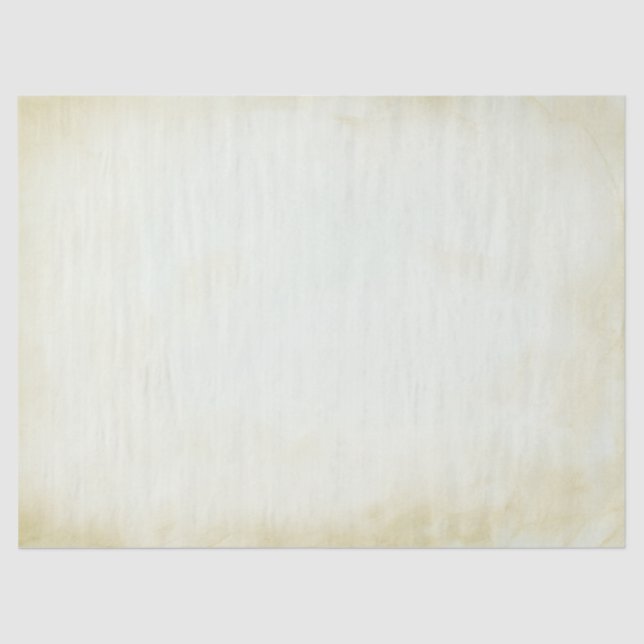 Faux Vintage Parchment Western Style Tissue Paper (Front)