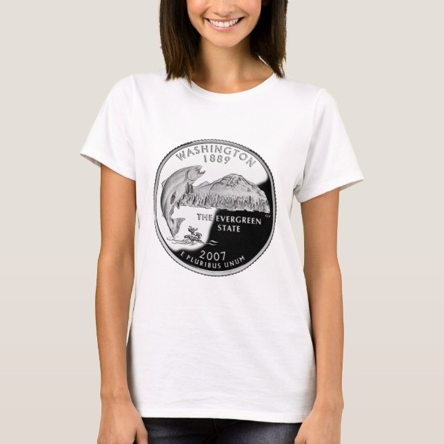 Faux Washington State Quarter T-Shirt (Front)