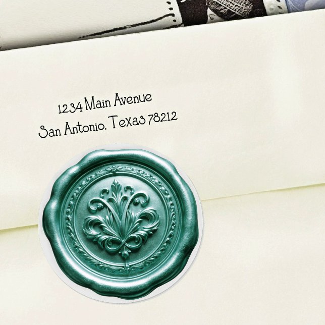 Faux Wax Envelope Seal Style 4 Blue 5 Sticker (Creator Uploaded)