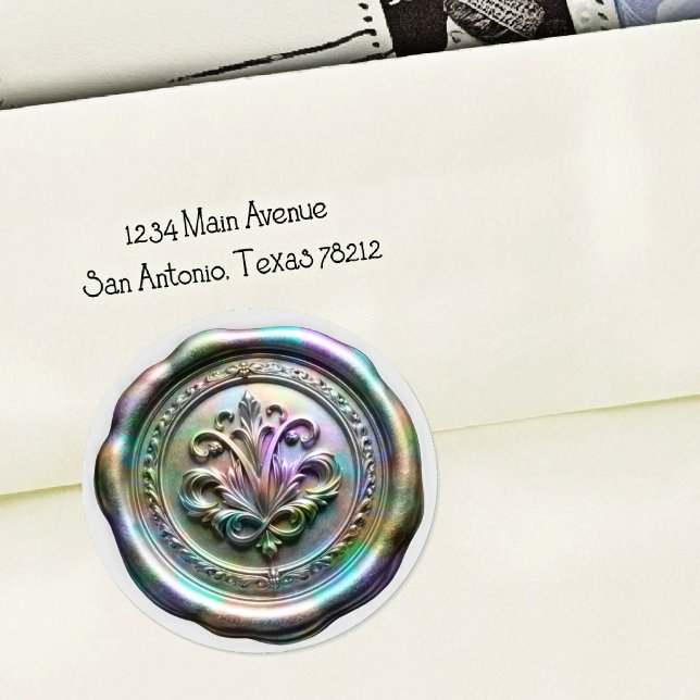Faux Wax Envelope Seal Style 4 Grey 25 Sticker (Creator Uploaded)