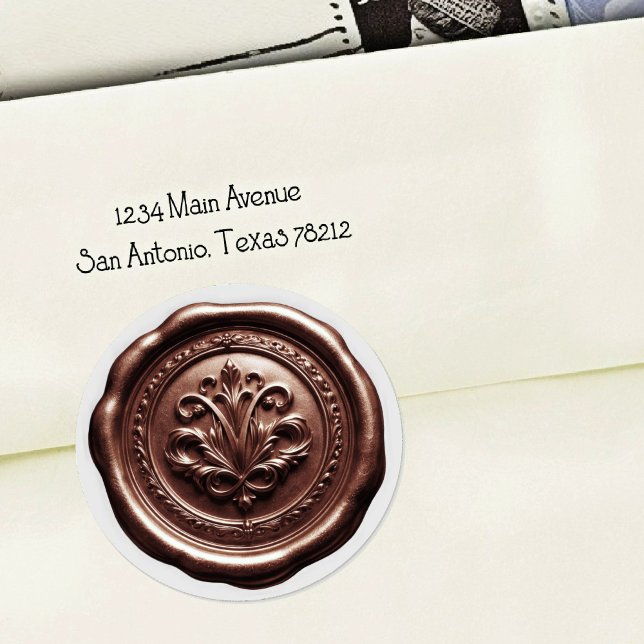 Faux Wax Envelope Seal Style 4 Milk Chocolate 2 (Creator Uploaded)