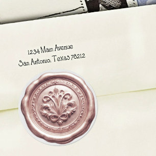 Faux Wax Envelope Seal Style 4 Red 6