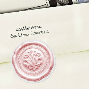 Faux Wax Envelope Seal Style 4 Red 7